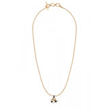 Pendentif raffiné perles de rivière et onyx - noir Noir blanc