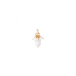 Pendentif romantique perles de rivière - blanc Perles