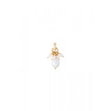 Pendentif romantique perles de rivière - blanc Perles