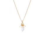 Pendentif romantique perles de rivière - blanc Perles