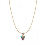 Pendentif moderne grenat onyx et turquoise - rouge Rouge turquoise