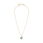 Pendentif glamour turquoise péridot malachite - vert Turquoise vert