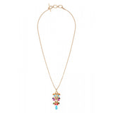Pendentif graphique perles cristal - multicolore Multi