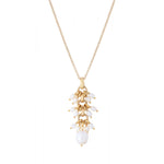 Pendentif féminin perles de rivière - blanc Perles
