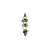 Pendentif original turquoise grenat et onyx - rouge Rouge turquoise