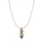 Pendentif original turquoise grenat et onyx - rouge Rouge turquoise