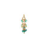 Pendentif fantaisie turquoise agate et malachite - vert Turquoise vert