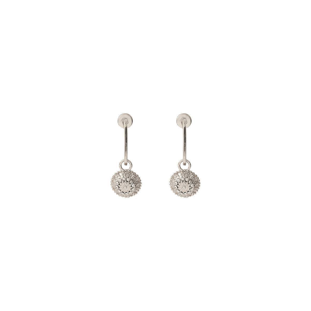 Boucles d'oreilles métal et cristaux Prestige - argent Argent