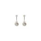 Boucles d'oreilles métal et cristaux Prestige - argent Argent