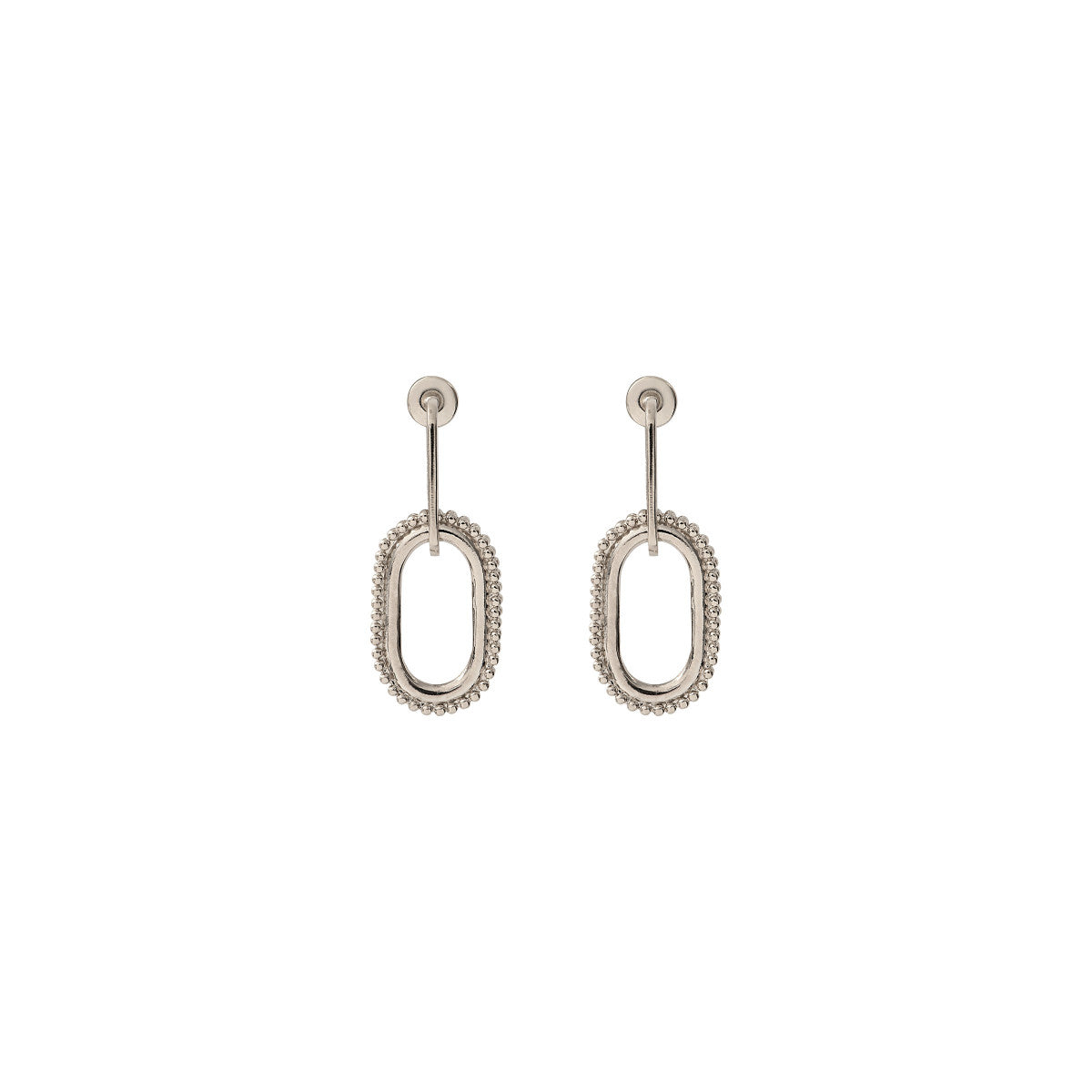 Boucles d'oreilles percées métal FARAH - argenté Argent