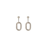 Boucles d'oreilles percées métal FARAH - argenté Argent