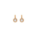 Boucles d'oreilles dormeuses nacre - blanc Nacre