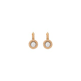 Boucles d'oreilles dormeuses nacre - blanc Nacre