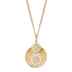 Collier sautoir nacre perles de rivière cristaux prestige - blanc Nacre