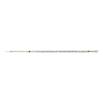 Bracelet fin réglable classique nacre grenat - blanc Nacre