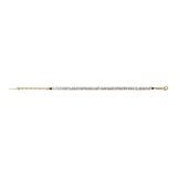 Bracelet fin réglable classique nacre grenat - blanc Nacre