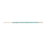 Bracelet fin réglable ethnique chic turquoise grenat - turquoise Turquoise