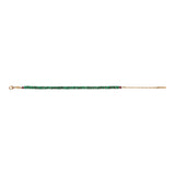 Bracelet fin réglable moderne malachite grenat - vert Vert