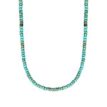 Collier court turquoise grenat - turquoise Turquoise