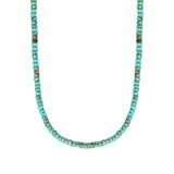 Collier court turquoise grenat - turquoise Turquoise