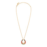 Collier pendentif turquoise perles du Japon - rouge Turquoise rouge