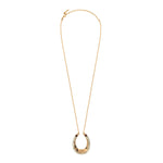 Collier sautoir nacre grenat - blanc Nacre
