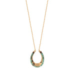 Collier sautoir turquoise grenat - turquoise Turquoise