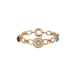 Bracelet chaîne élégant cristal prestige - bleu Bleu