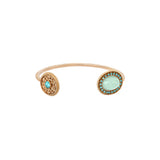 Bracelet jonc ajustable toi et moi chic cristal prestige - bleu Bleu