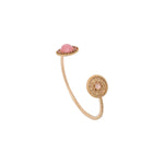 Bracelet jonc ajustable toi et moi poétique cristal prestige - rose Rouge