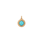 Pendentif amovible chic cabochon facetté - bleu Bleu