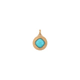 Pendentif amovible chic cabochon facetté - bleu Bleu