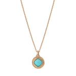 Pendentif amovible chic cabochon facetté - bleu Bleu