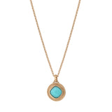Pendentif amovible chic cabochon facetté - bleu Bleu
