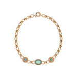 Collier chaîne baroque cristaux prestige - bleu Bleu