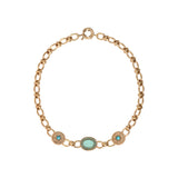 Collier chaîne baroque cristaux prestige - bleu Bleu