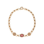 Collier chaîne glamour cristaux prestige - rose Rouge
