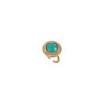 Bague cabochon ethnique féminine - turquoise Bleu