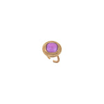 Bague cabochon ajustable audacieuse - violet Rouge
