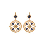 Boucles d'oreilles dormeuses résine émaillée - bleu Bleu