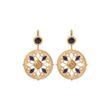 Boucles d'oreilles dormeuses résine émaillée - bleu Bleu