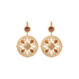 Boucles d'oreilles dormeuses résine émaillée - écaille Ecaille