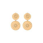 Boucles d'oreilles clips arty cristaux Prestige - doré Dore
