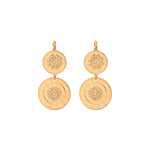 Boucles d'oreilles dormeuses arty cristaux Prestige - doré Dore