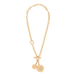 Collier chaîne glamour médailles amovibles cristaux Prestige - doré Dore