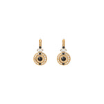 Boucles d'oreilles dormeuses fantaisie onyx perles du japon - blanc Blanc
