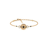 Bracelet réglable tendance onyx perles du Japon - blanc Blanc
