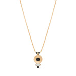 Collier pendentif onyx cristaux - blanc Blanc