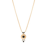 Collier pendentif onyx cristaux - blanc Blanc