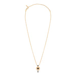Collier pendentif onyx cristaux - blanc Blanc